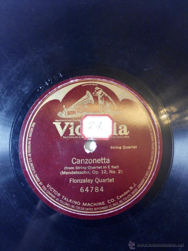 Discos de pizarra: Canzonetta. Flonzaley Quartet - Foto 1