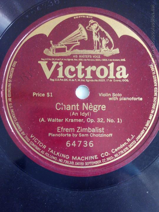 Discos de pizarra: Chant negre.Efrem Zimbalist - Foto 1