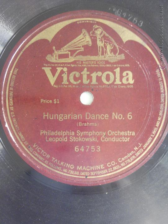 Discos de pizarra: Hungarian dance n&ordm; 6. Philadelphia Symphony Orchestra - Foto 1
