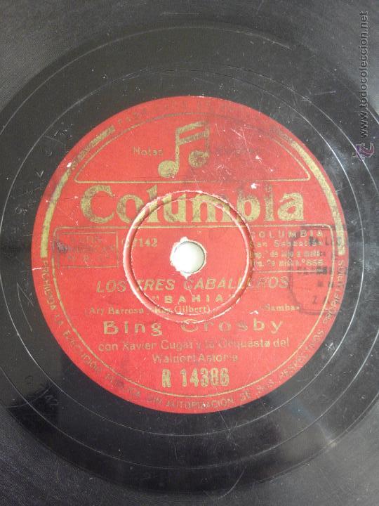 Discos de pizarra: Los tres caballeros. Bing Crosby - Foto 1