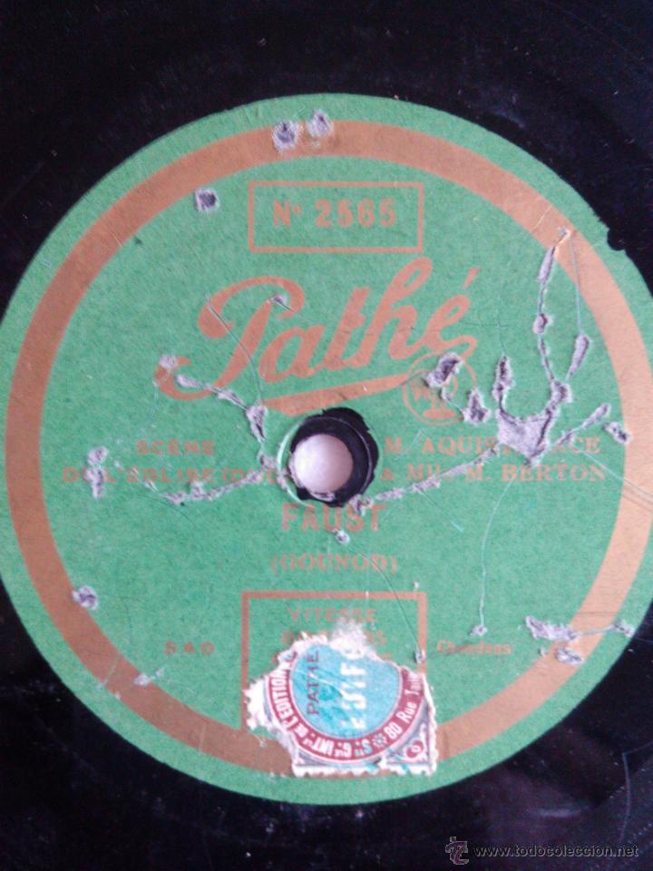 Discos de pizarra: Thais. Duo de loasis. Faust. Escene de leglise.Aquistapace y Berton - Foto 1