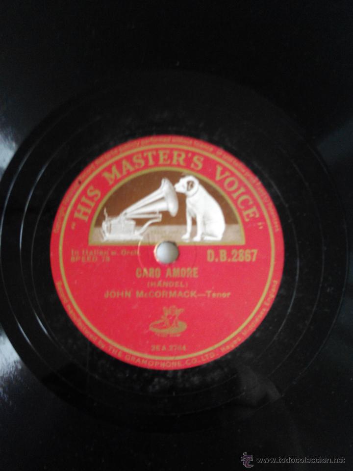 Discos de pizarra: Caro amore. Wherever you walk. John McCormack - Foto 1