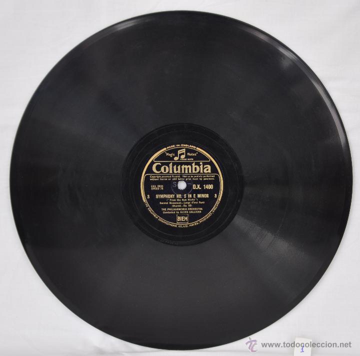 Discos de pizarra: Disco gram&oacute;fono .From the new world Dvorak. N&ordm; 1 - Foto 2