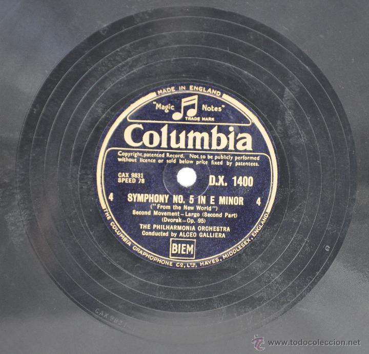 Discos de pizarra: Disco gram&oacute;fono .From the new world Dvorak. N&ordm; 1 - Foto 4