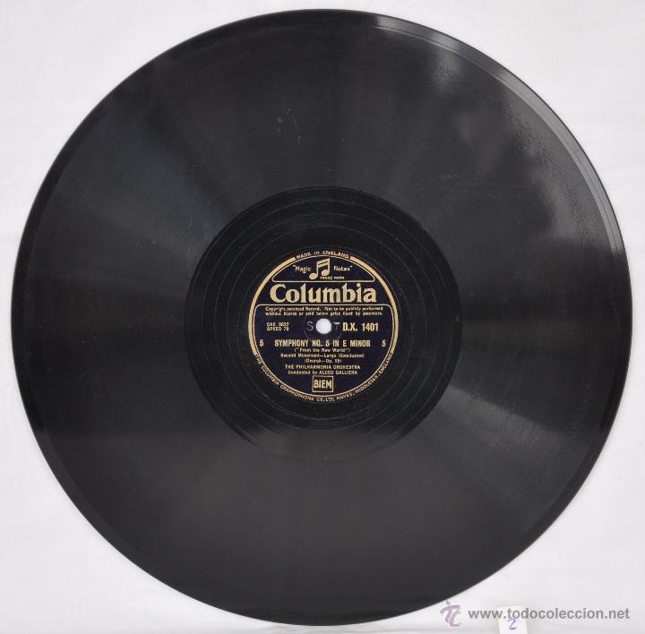 Discos de pizarra: Disco gram&oacute;fono. From the new world. Dvorak. N&ordm; 2 - Foto 2