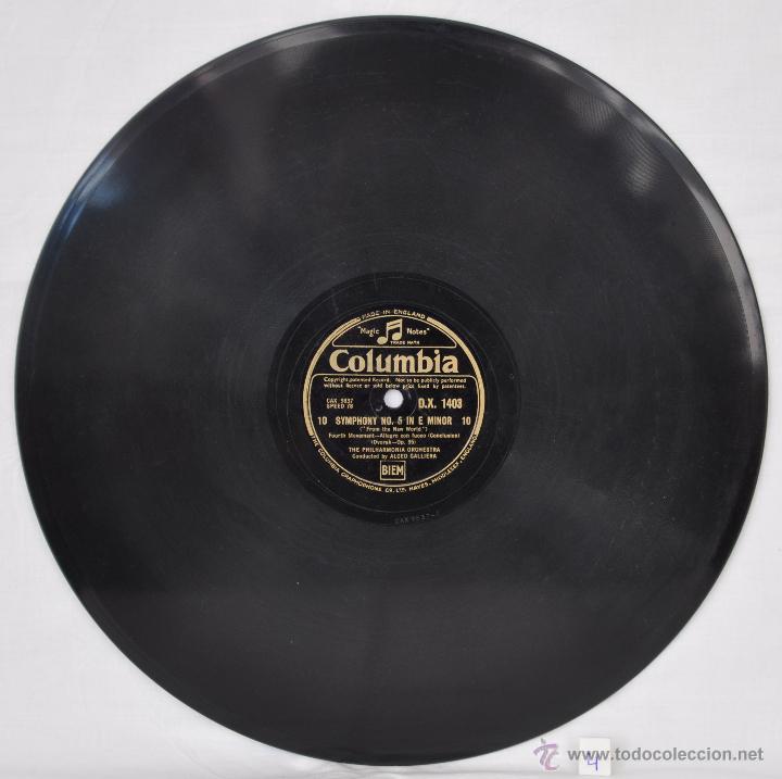 Discos de pizarra: Disco gram&oacute;fono. From the new world. Dvorak. N&ordm; 4 - Foto 2