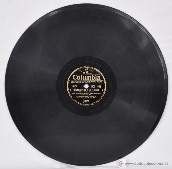 Discos de pizarra: Disco gram&oacute;fono. From the new world. Dvorak. N&ordm; 4 - Foto 4