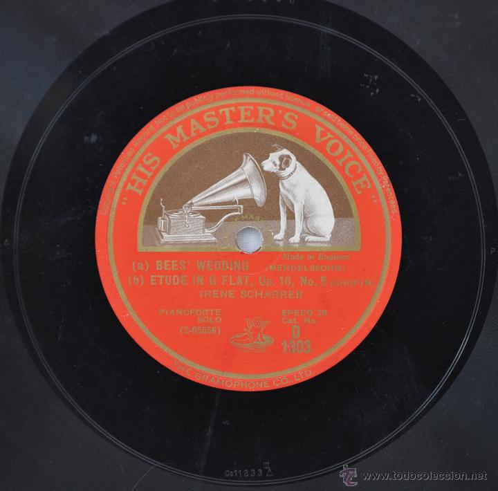 Discos de pizarra: Disco gram&oacute;fono. RUSTLE OF SPRING. N&ordm; 5 - Foto 3