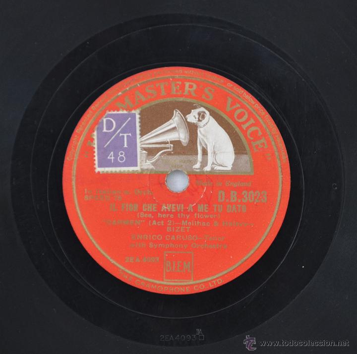 Discos de pizarra: Disco gram&oacute;fono. CAVALLEIRA RUSTICANA. N&ordm; 8 - Foto 4