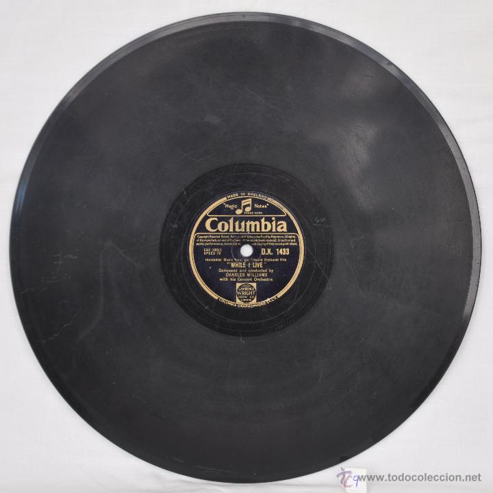 Discos de pizarra: Disco gram&oacute;fono. WHILE I LIVE. N&ordm; 9 - Foto 4