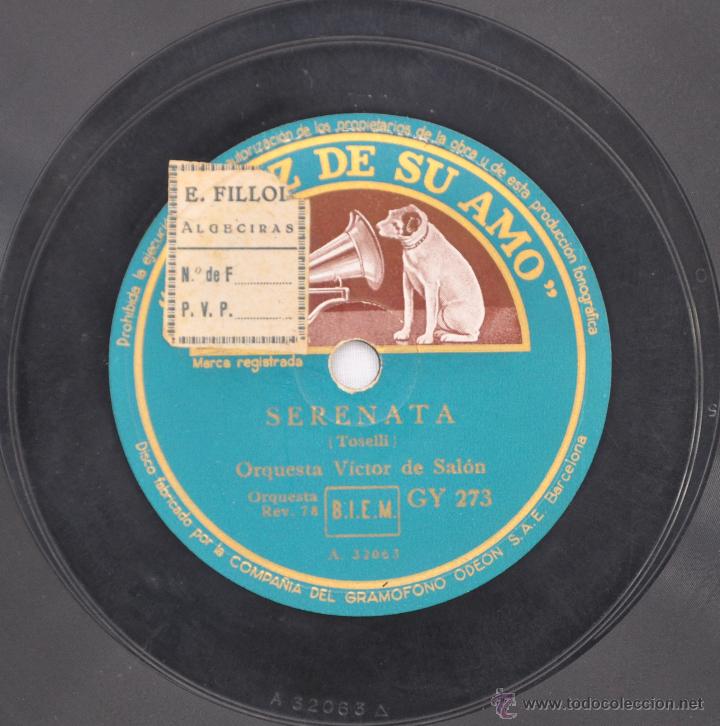 Discos de pizarra: Disco gram&oacute;fono. SERENATA Y LOS ROMANTICOS. N&ordm; 14 - Foto 3