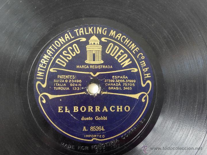 Discos de pizarra: El borracho. Profesor de flauta. Duetto Gobbi - Foto 1