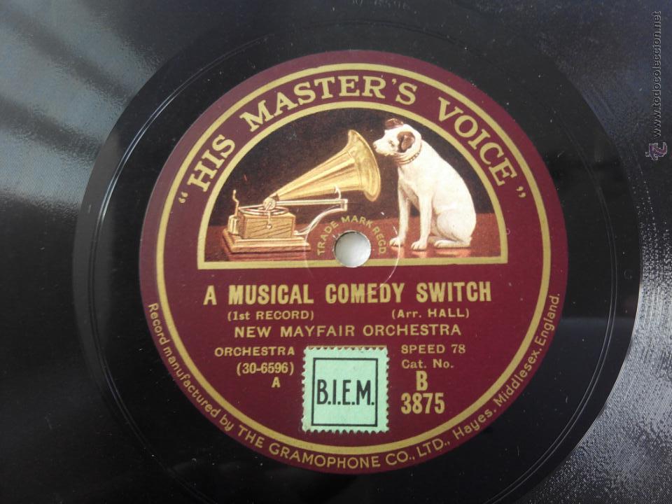 Discos de pizarra: A musical comedy switch. New mayfair orchestra - Foto 1