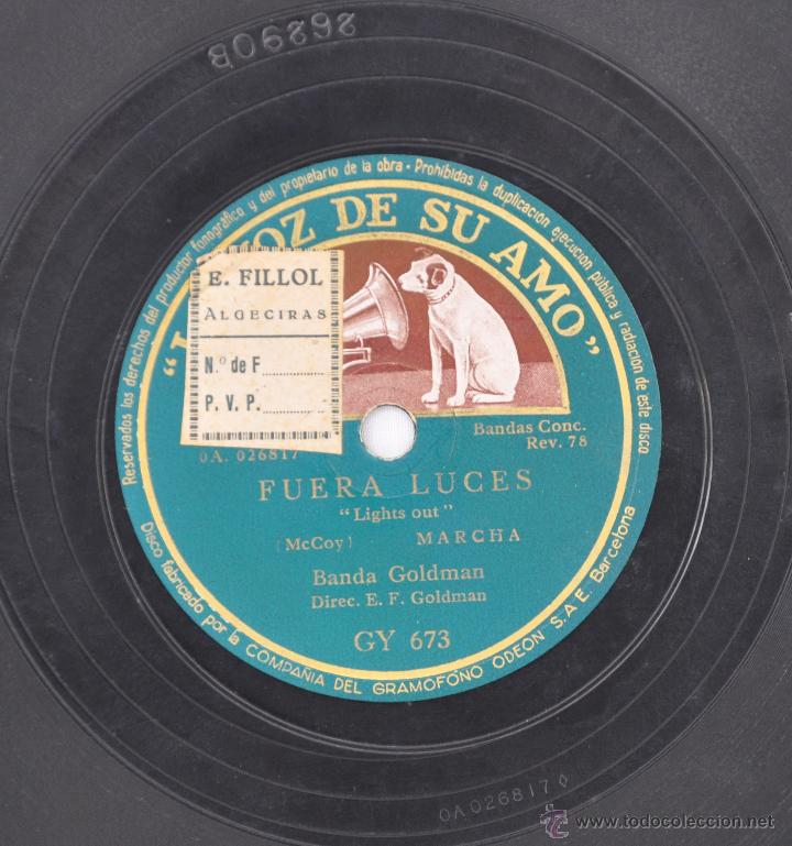 Discos de pizarra: Disco gram&oacute;fono. EL CAPITAN Y FUERA DE LUCES. N&ordm; 15 - Foto 4
