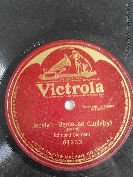 Discos de pizarra: Jocelyn. Berceuse. Edmond Clement - Foto 1