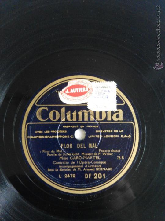 Discos de pizarra: Flor del mal. Les nuits. Caro Martel - Foto 1