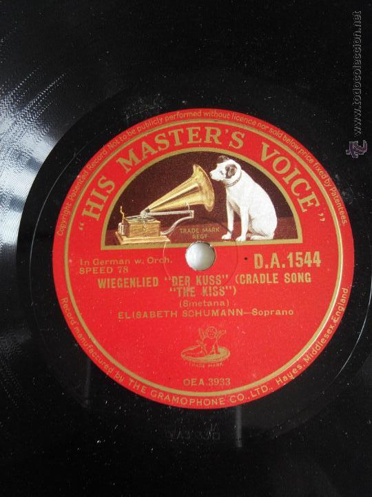 Discos de pizarra: Wiegenlied Der kuss. Solveigs song. Elisabeth Schumann - Foto 1