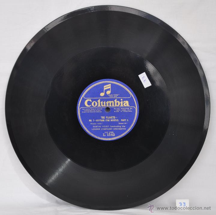 Discos de pizarra: DISCO GRAMOFONO. THE PLANETS. NEPTUNE. N&ordm; 33 - Foto 2