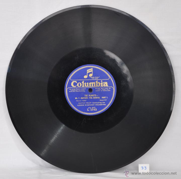 Discos de pizarra: DISCO GRAMOFONO. THE PLANETS. NEPTUNE. N&ordm; 33 - Foto 3