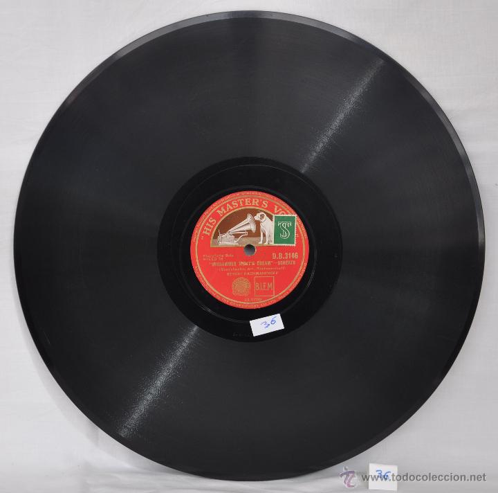 Discos de pizarra: DISCO GRAMOFONO. THE HARMONIUS, BLACKSMITH. HANDEL. N&ordm; 36 - Foto 3