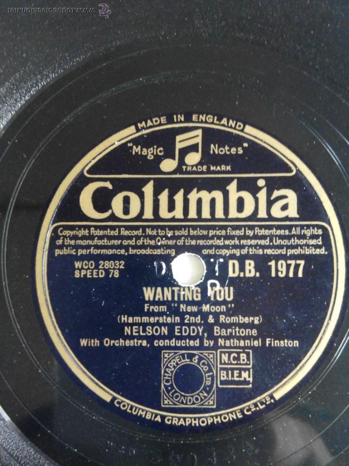 Discos de pizarra: Stout hearted men. Wanting you. Nelson Eddy. - Foto 1