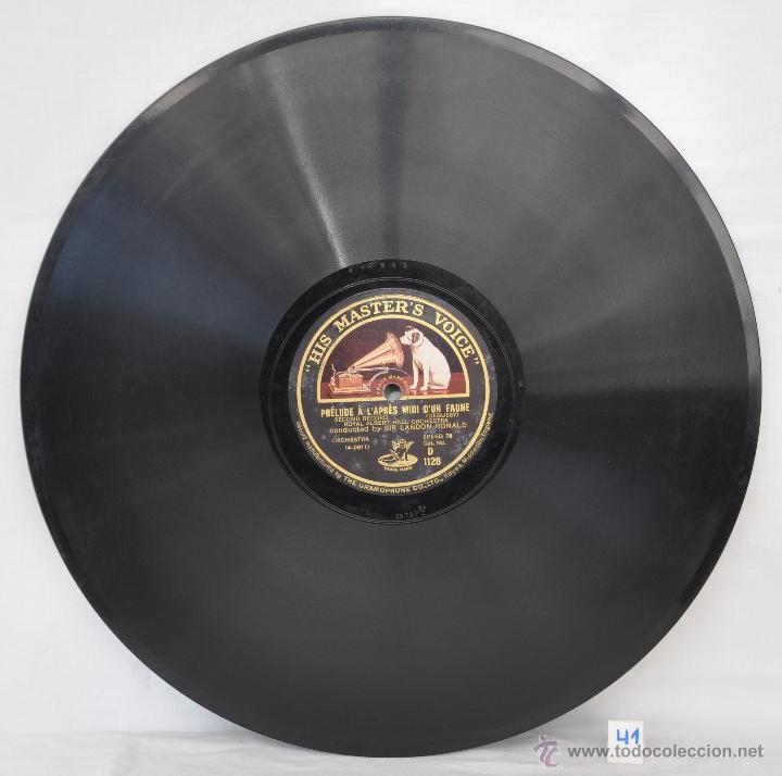 Discos de pizarra: DISCO GRAMOFONO. PRELUDE A L&acute;APRES MIDI D&acute;UN FAUNE. N&ordm; 41 - Foto 2