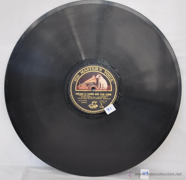 Discos de pizarra: DISCO GRAMOFONO. PRELUDE A L&acute;APRES MIDI D&acute;UN FAUNE. N&ordm; 41 - Foto 3