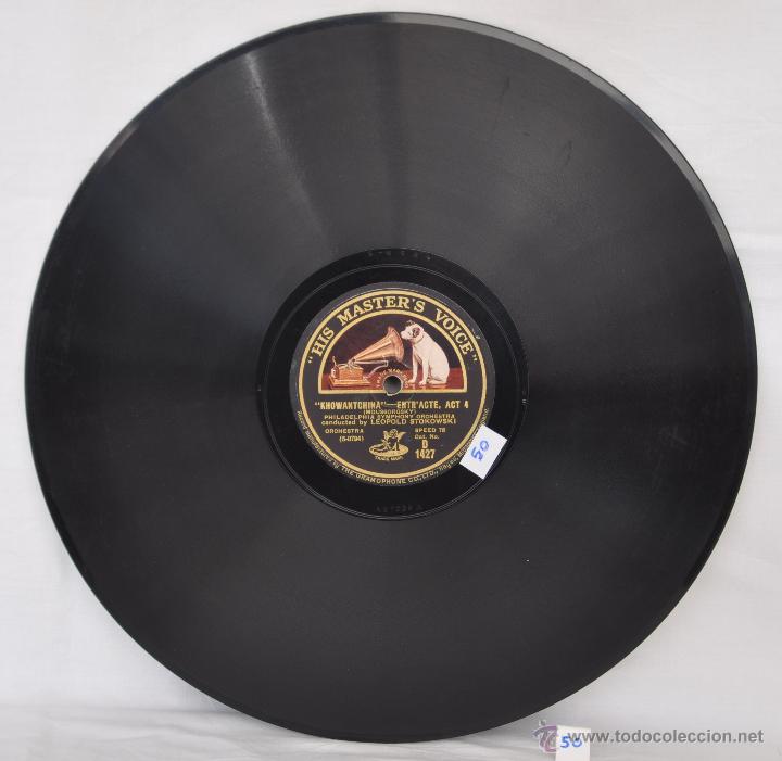 Discos de pizarra: DISCO GRAMOFONO. THE FIRE BIRD. STRAVINSKY. N&ordm; 50 - Foto 3