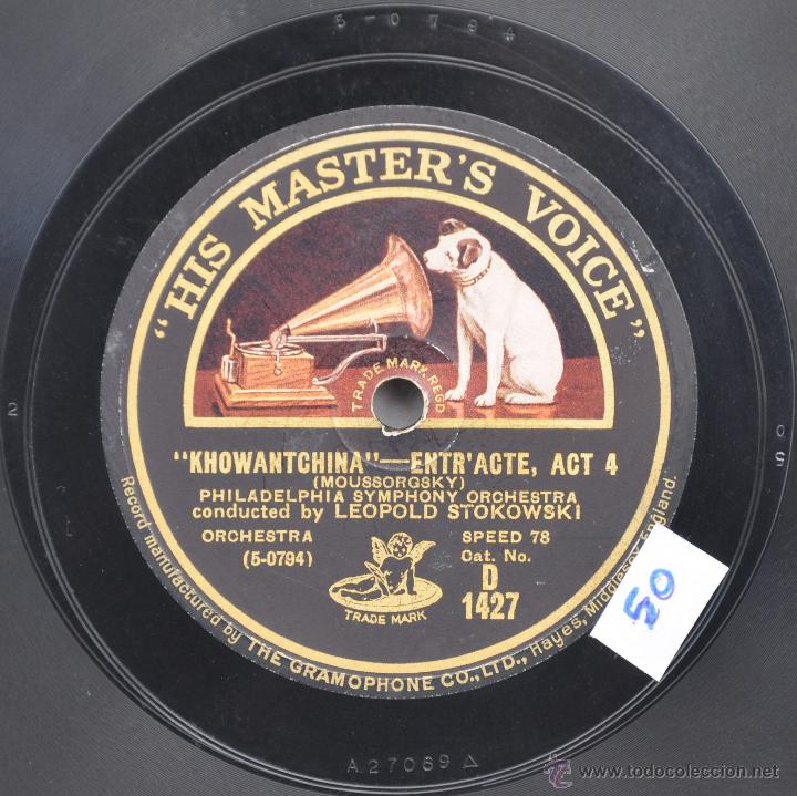 Discos de pizarra: DISCO GRAMOFONO. THE FIRE BIRD. STRAVINSKY. N&ordm; 50 - Foto 4