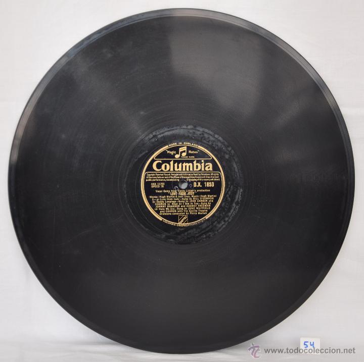 Discos de pizarra: DISCO GRAMOFONO. LOVE FROM JUDY. N&ordm; 54 - Foto 2