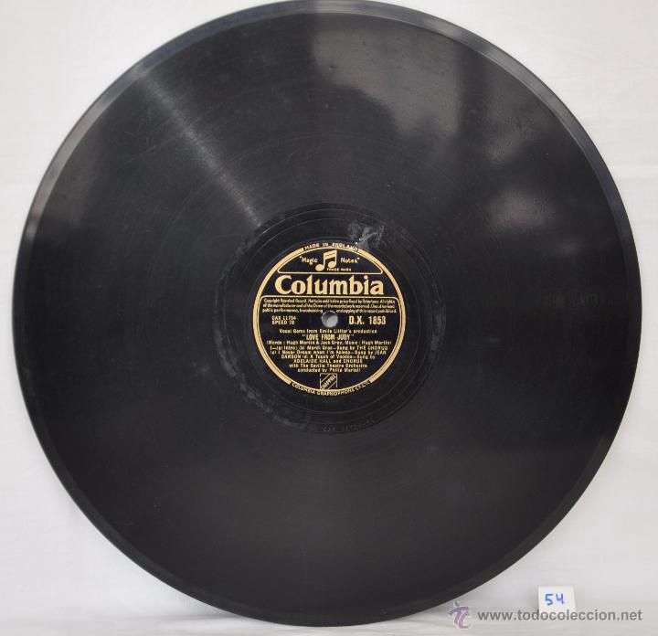 Discos de pizarra: DISCO GRAMOFONO. LOVE FROM JUDY. N&ordm; 54 - Foto 4