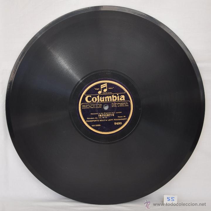 Discos de pizarra: DISCO GRAMOFONO. IMPROMPTU. SHUBERT. N&ordm; 55 - Foto 2