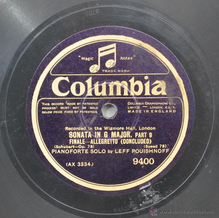 Discos de pizarra: DISCO GRAMOFONO. IMPROMPTU. SHUBERT. N&ordm; 55 - Foto 4