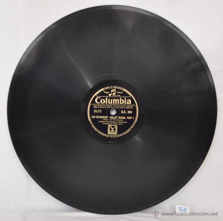 Discos de pizarra: DISCO GRAMOFONO. LES SYLPHIDES. CHOPIN. N&ordm; 56 - Foto 2
