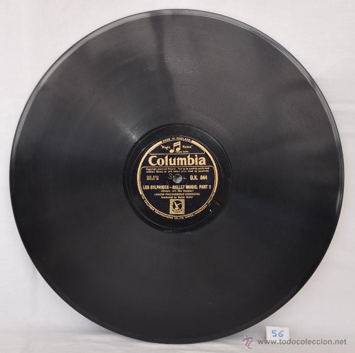 Discos de pizarra: DISCO GRAMOFONO. LES SYLPHIDES. CHOPIN. N&ordm; 56 - Foto 3