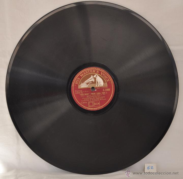 Discos de pizarra: DISCO GRAMOFONO. NEW MOON-VOCAL GEMS. N&ordm; 62 - Foto 2