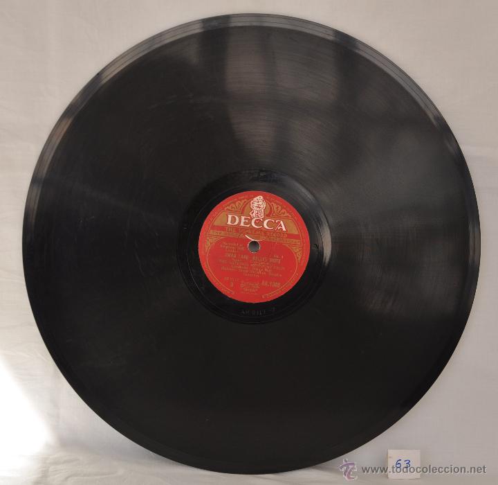 Discos de pizarra: DISCO GRAMOFONO. SWAN LAKE-BALLET SUITE.TCHALKOVSKY N&ordm; 63 - Foto 2