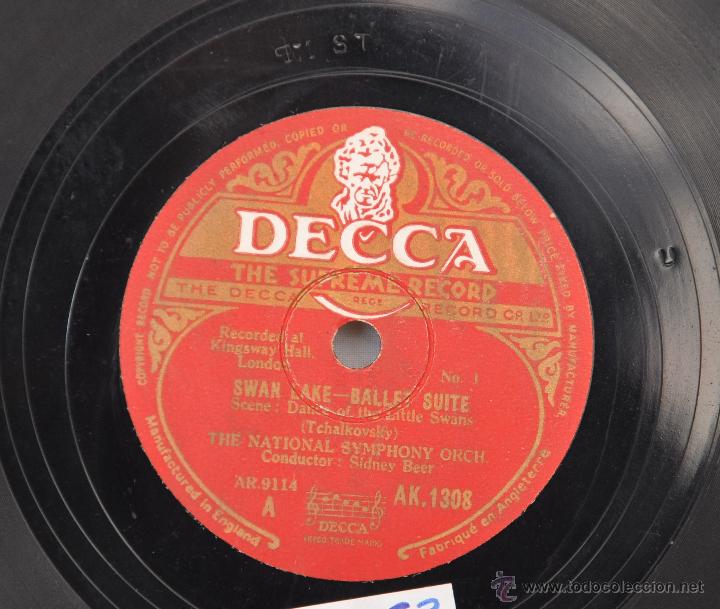 Discos de pizarra: DISCO GRAMOFONO. SWAN LAKE-BALLET SUITE.TCHALKOVSKY N&ordm; 63 - Foto 4