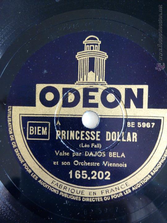 Discos de pizarra: Princesse Dollar. La divorc&eacute;e. Orchestre Dajos Bela - Foto 1