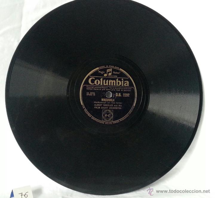 Discos de pizarra: DISCO GRAMOFONO. MACUSLHA-SCRUB BROTHER SCRUB. N&ordm; 76 - Foto 4