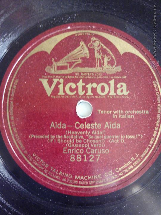 Discos de pizarra: Celeste Aida. Enrico Caruso - Foto 1