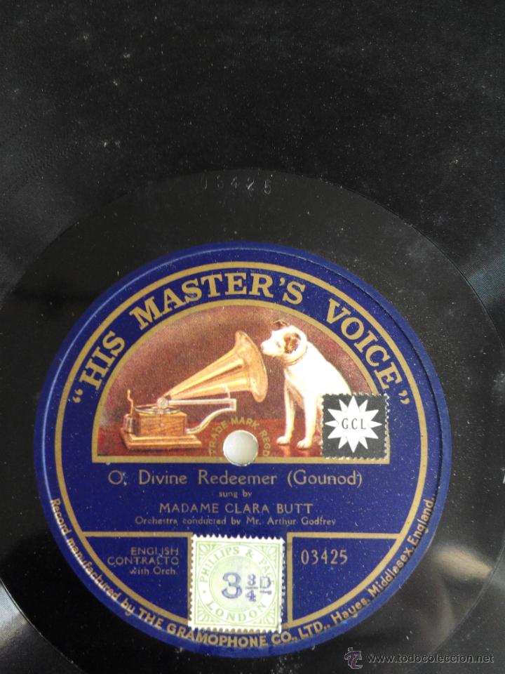 Discos de pizarra: O. Divinie Redemeer. Madame Clara Butt - Foto 1