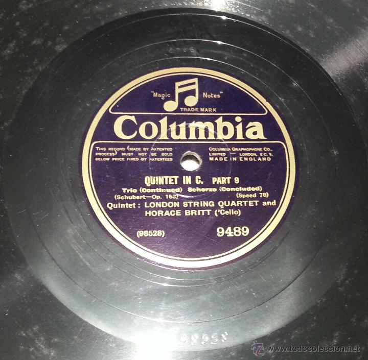 Discos de pizarra: DISCO GRAMOFONO. QUINTET IN C MAYOR. SCHUBERT. - Foto 7