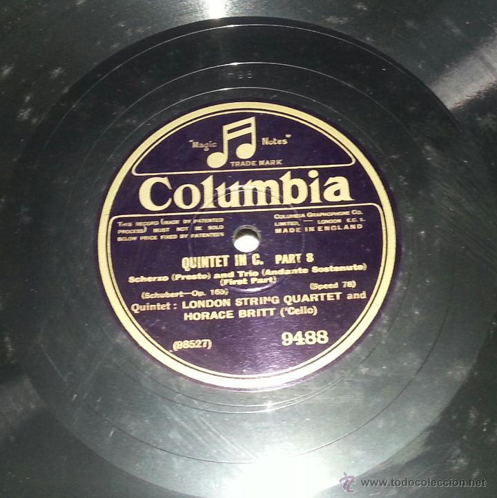 Discos de pizarra: DISCO GRAMOFONO. QUINTET IN C MAYOR. SCHUBERT. - Foto 10