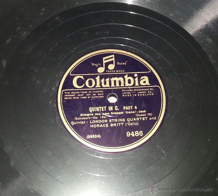 Discos de pizarra: DISCO GRAMOFONO. QUINTET IN C MAYOR. SCHUBERT. - Foto 15
