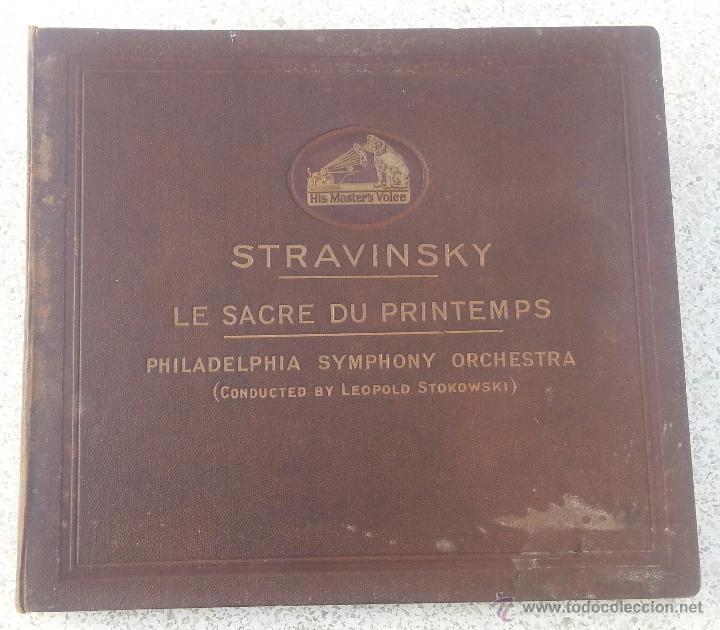 Discos de pizarra: DISCO GRAMOFONO. LE SACRE DU PRINTEMPS. STRAVINSKY. - Foto 1
