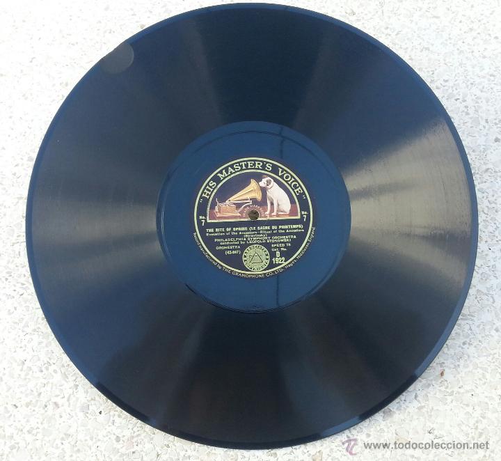Discos de pizarra: DISCO GRAMOFONO. LE SACRE DU PRINTEMPS. STRAVINSKY. - Foto 4