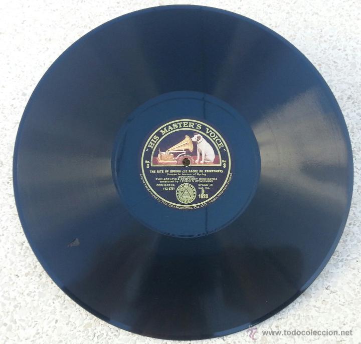 Discos de pizarra: DISCO GRAMOFONO. LE SACRE DU PRINTEMPS. STRAVINSKY. - Foto 9