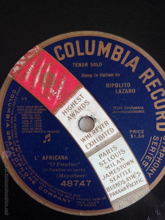 Discos de pizarra: LAfricana. Hipolito Lazaro - Foto 1