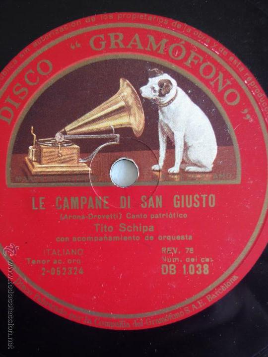 Discos de pizarra: Le campane di San Giusto. Tito Schipa - Foto 1